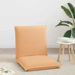 vidaXL Verstelbare vlo stoelen Beige Schapenstof