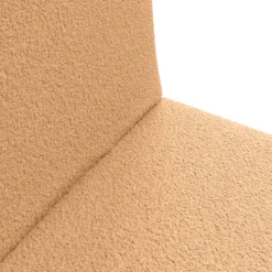 vidaXL Verstelbare vlo stoelen Beige Schapenstof