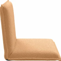 vidaXL Verstelbare vlo stoelen Beige Schapenstof