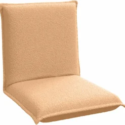 vidaXL Verstelbare vlo stoelen Beige Schapenstof