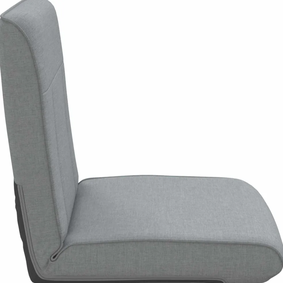 vidaXL Verstelbare vlo stoelen Lichtgrijs Stof