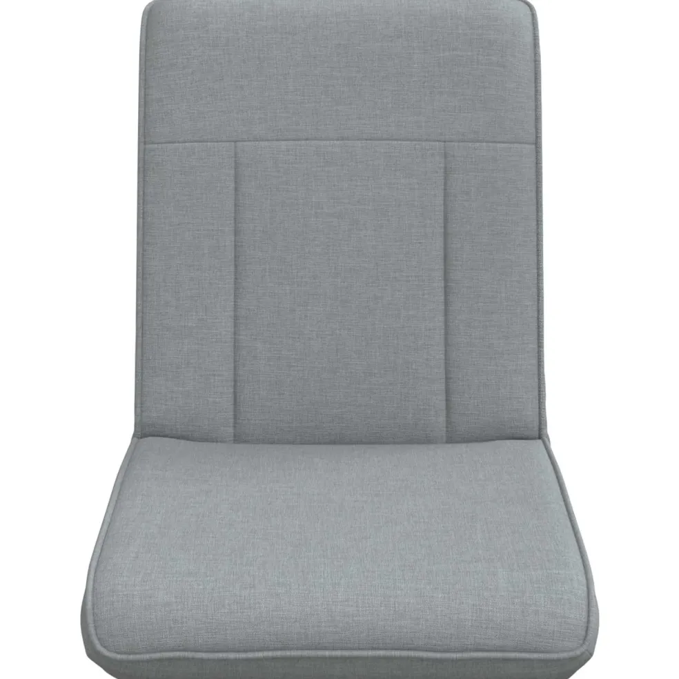 vidaXL Verstelbare vlo stoelen Lichtgrijs Stof
