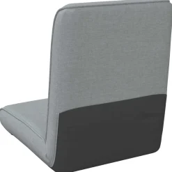 vidaXL Verstelbare vlo stoelen Lichtgrijs Stof