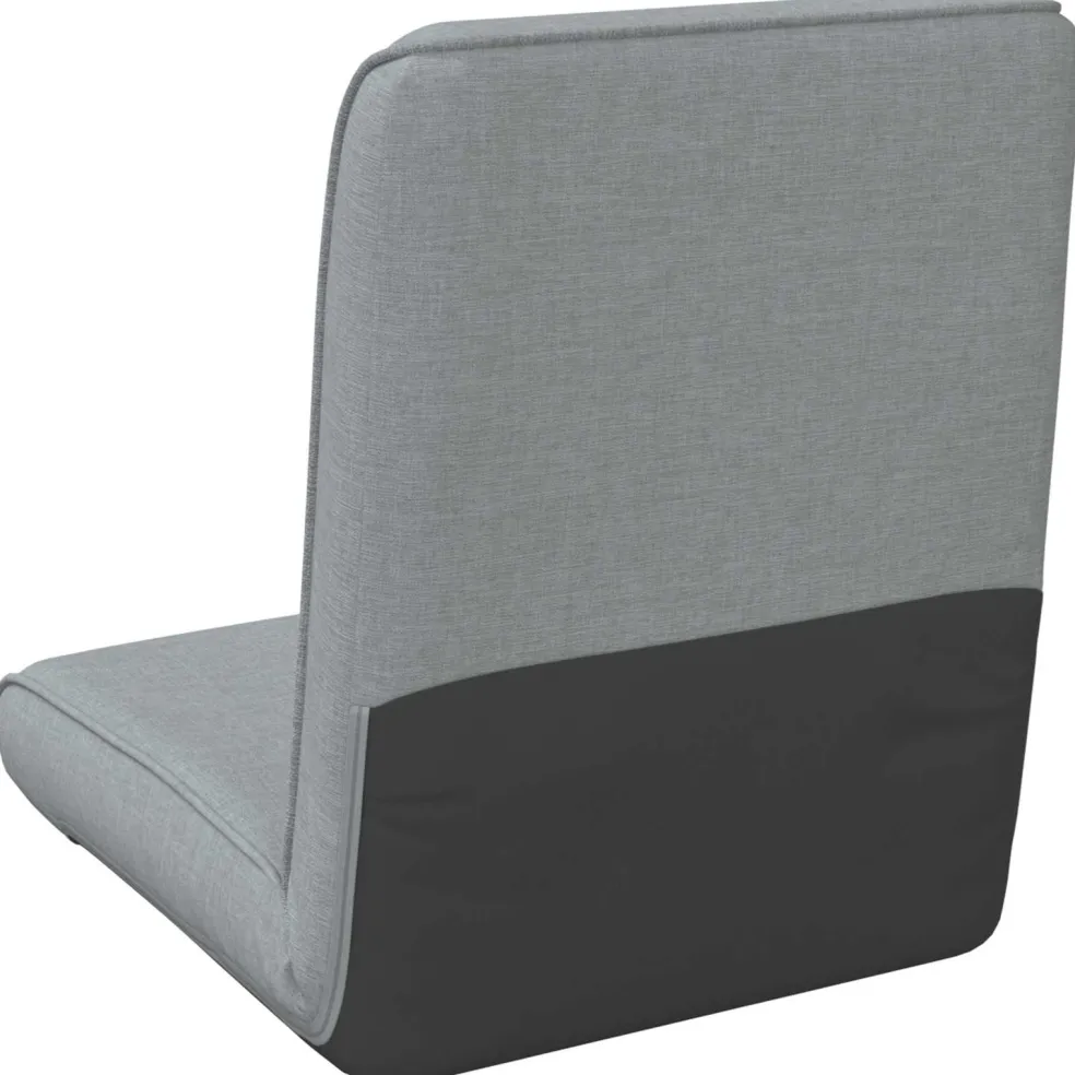 vidaXL Verstelbare vlo stoelen Lichtgrijs Stof