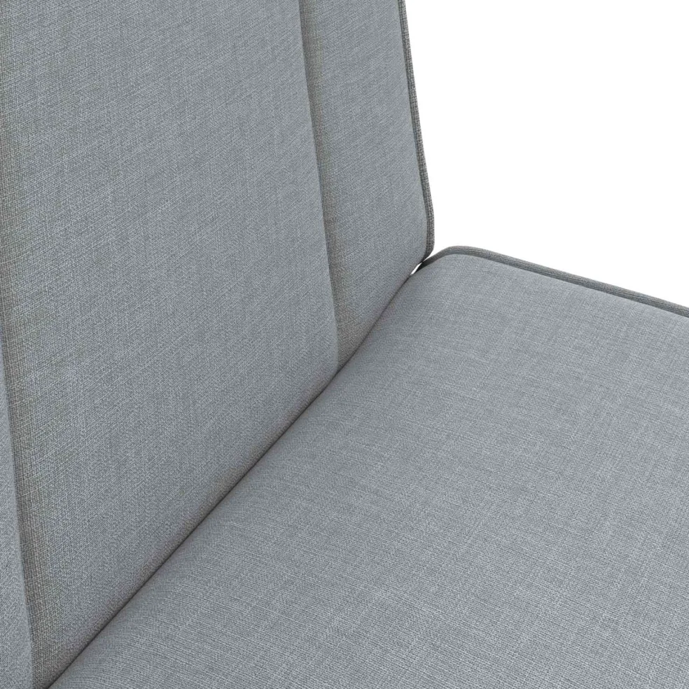 vidaXL Verstelbare vlo stoelen Lichtgrijs Stof