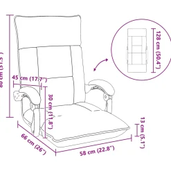 vidaXL Verstelbare vlo stoelen Bruin Stof