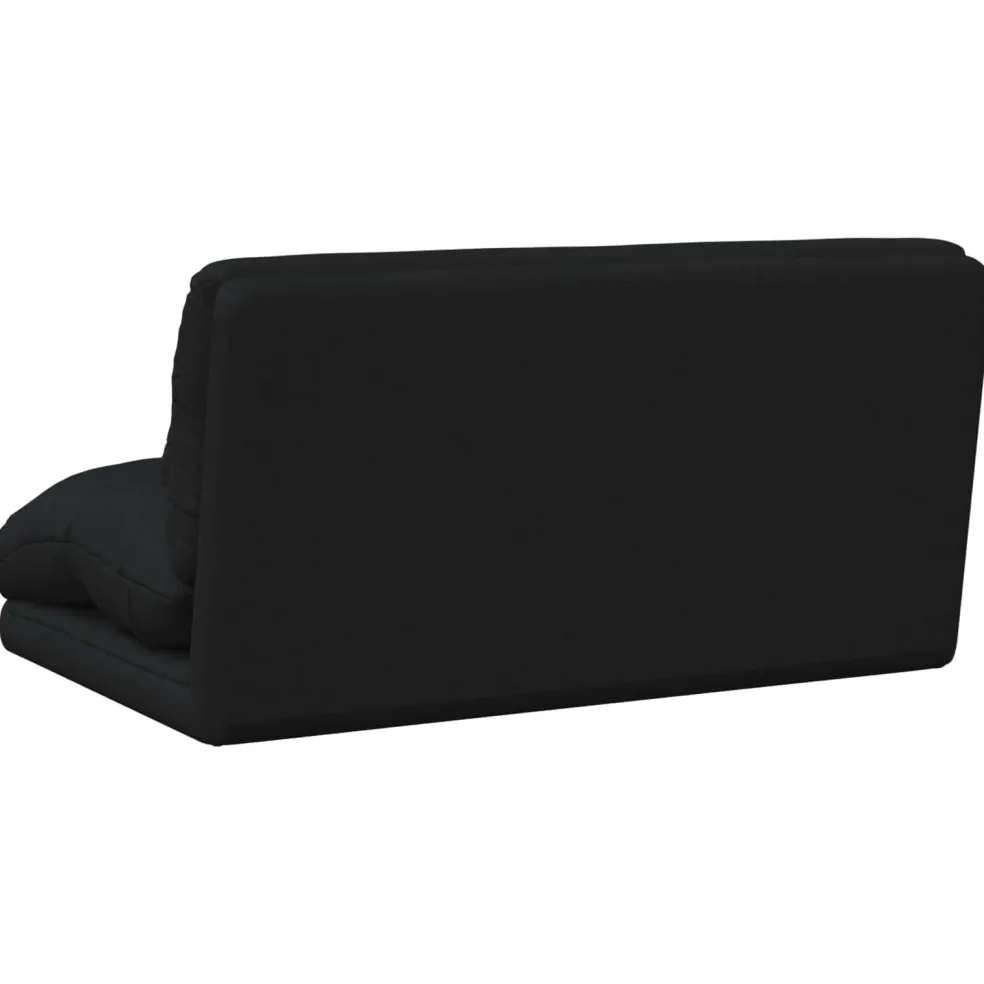 vidaXL Verstelbare vlo stoelen Zwart Stof