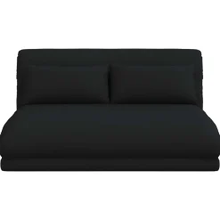 vidaXL Verstelbare vlo stoelen Zwart Stof