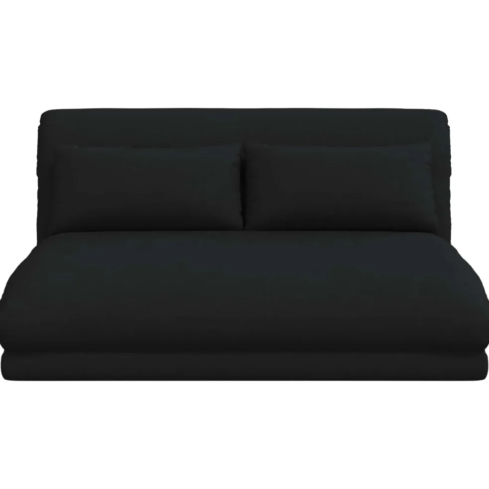 vidaXL Verstelbare vlo stoelen Zwart Stof
