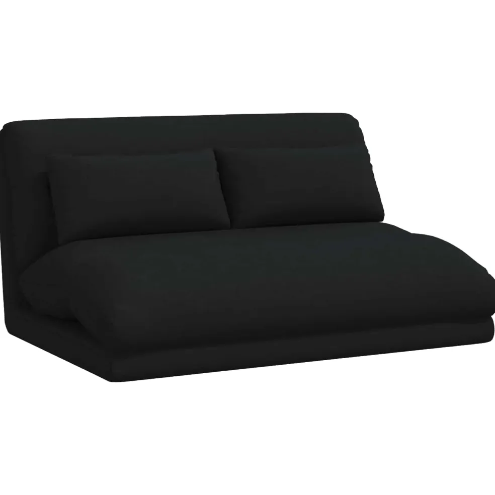 vidaXL Verstelbare vlo stoelen Zwart Stof