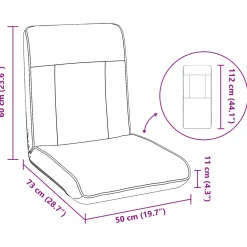 vidaXL Verstelbare vlo stoelen Roze Fluweel