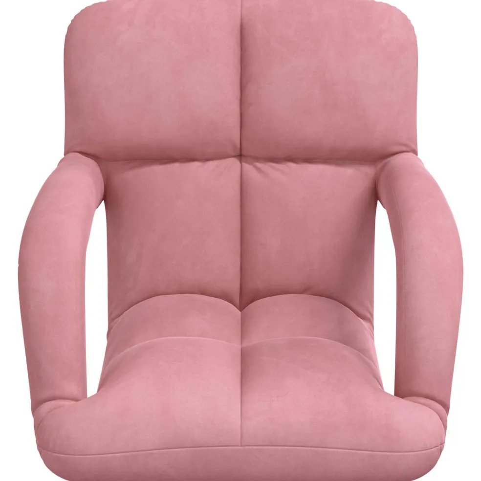 vidaXL Verstelbare vlo stoelen Roze Fluweel
