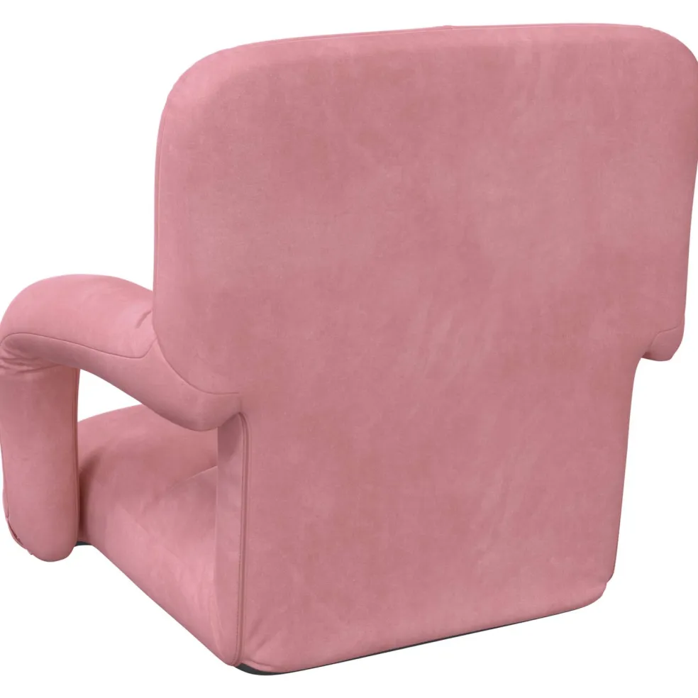 vidaXL Verstelbare vlo stoelen Roze Fluweel