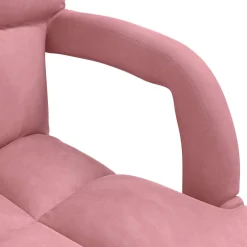vidaXL Verstelbare vlo stoelen Roze Fluweel
