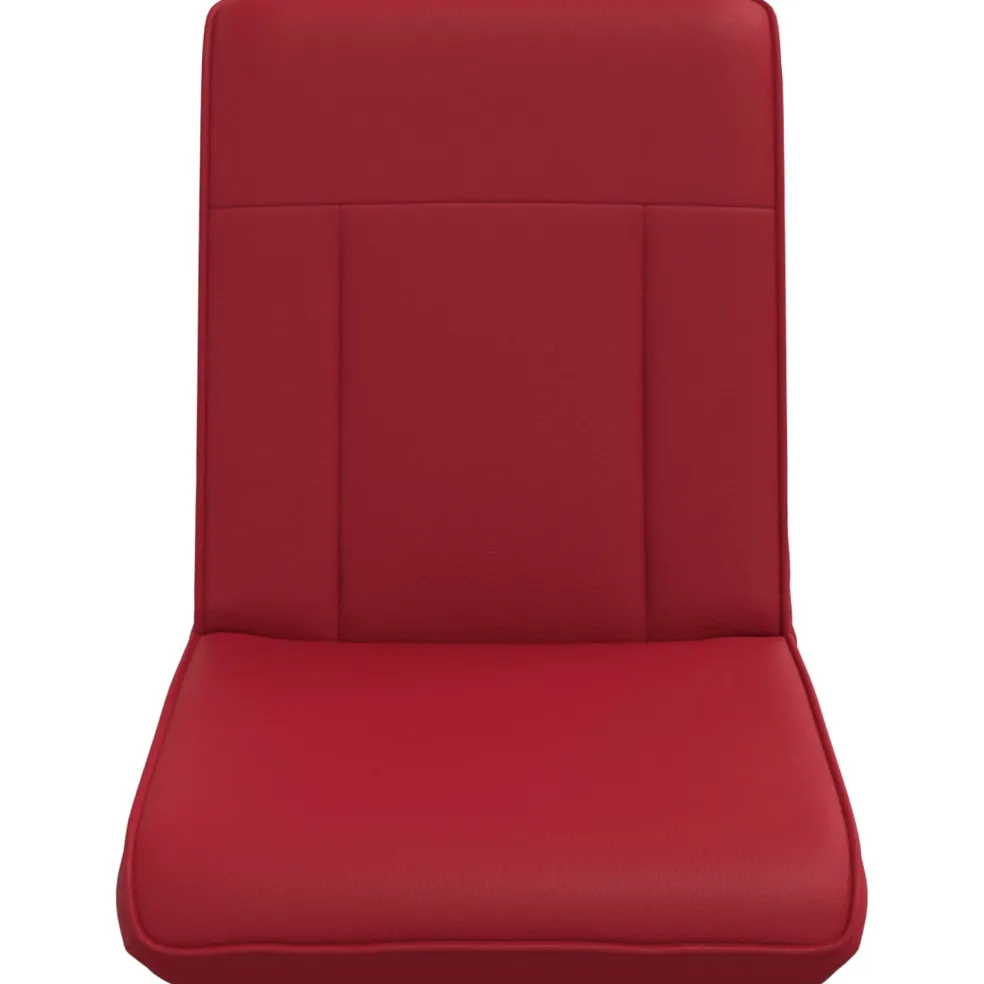vidaXL Verstelbare vlo stoelen Wijnrood Kunstleer