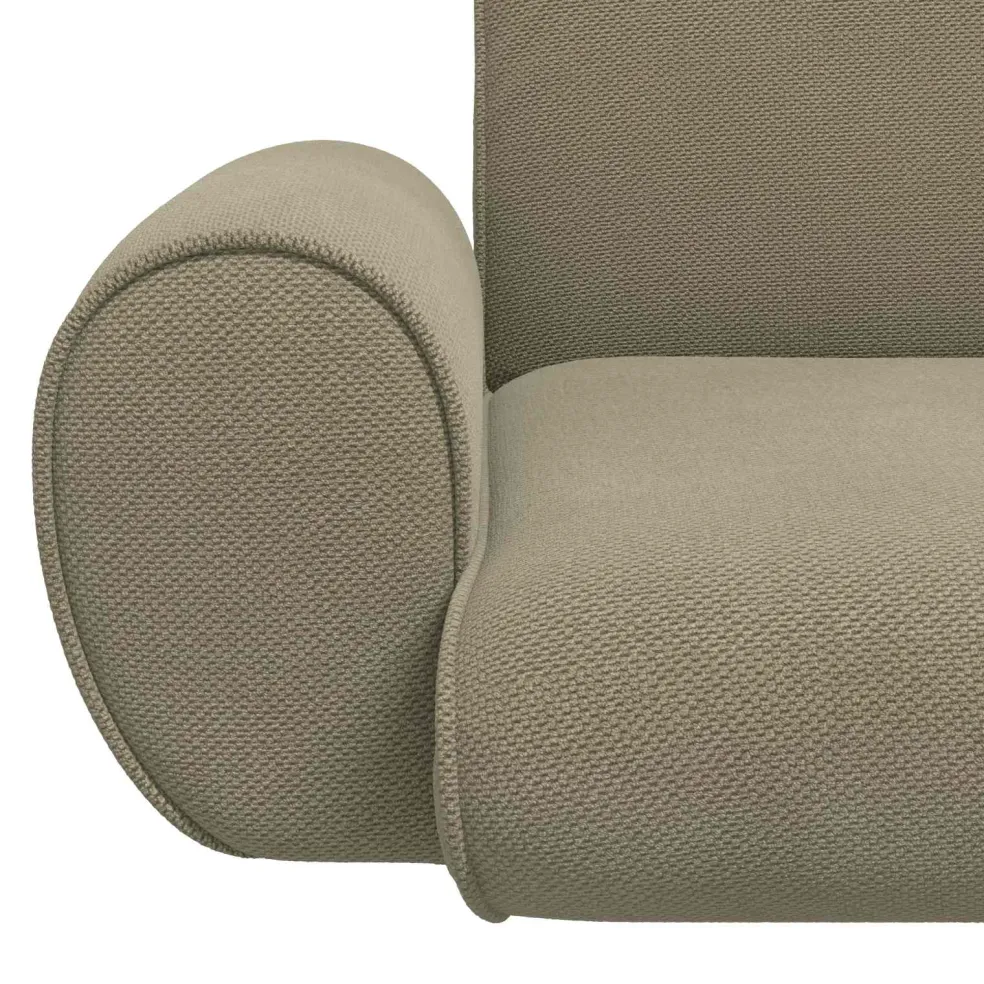 vidaXL Verstelbare vlo stoelen Kaki Grove Fluweel