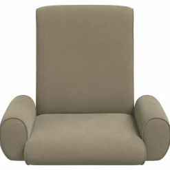 vidaXL Verstelbare vlo stoelen Kaki Grove Fluweel