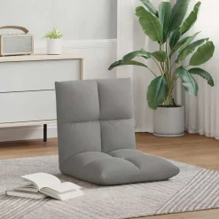 vidaXL Verstelbare vlo stoelen Lichtgrijs