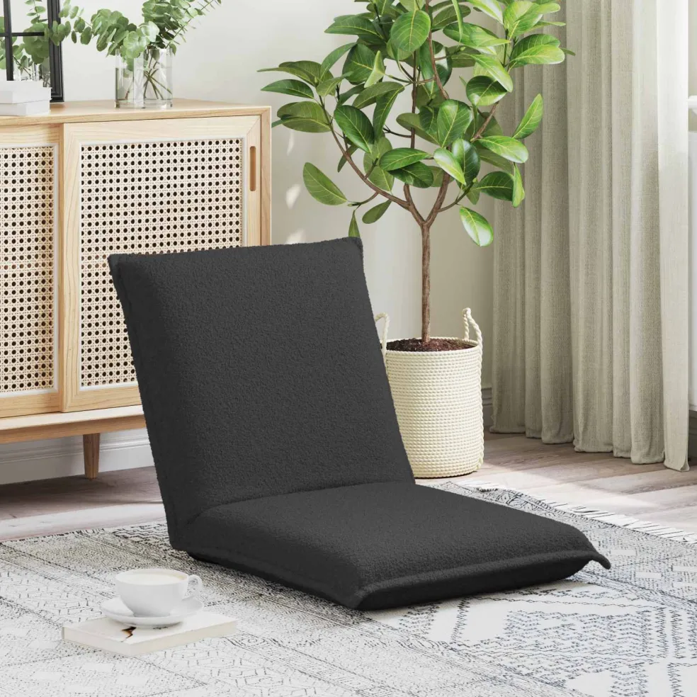 vidaXL Verstelbare vlo stoelen Donkergrijs Grove Fluweel