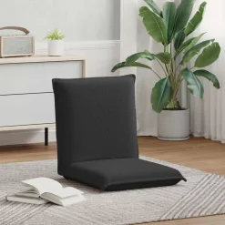 vidaXL Verstelbare vlo stoelen Donkergrijs Grove Fluweel