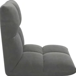 vidaXL Verstelbare vlo stoelen Donkergrijs Fluweel
