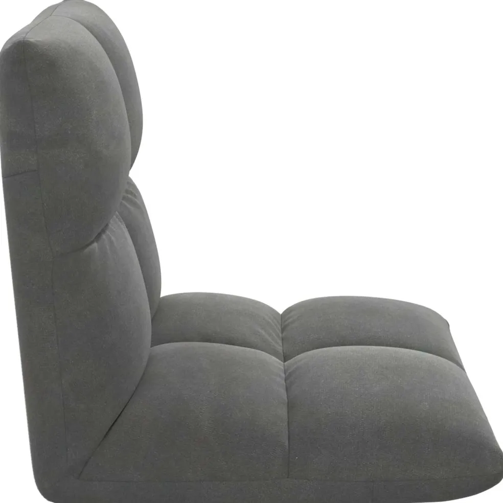 vidaXL Verstelbare vlo stoelen Donkergrijs Fluweel