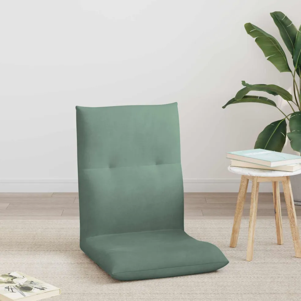 vidaXL Verstelbare vlo stoelen Zeegroen Fluweel