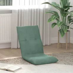 vidaXL Verstelbare vlo stoelen Zeegroen Fluweel