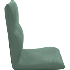 vidaXL Verstelbare vlo stoelen Zeegroen Fluweel