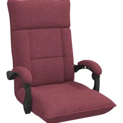 vidaXL Verstelbare vlo stoelen Wijnrood Stof