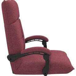 vidaXL Verstelbare vlo stoelen Wijnrood Stof