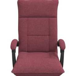 vidaXL Verstelbare vlo stoelen Wijnrood Stof
