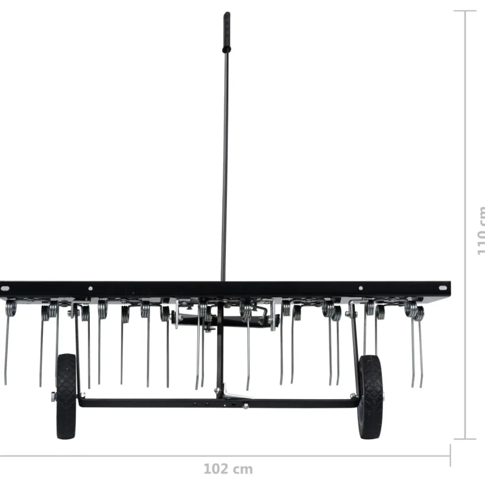 vidaXL Verticuteerder voor achter zitmaaier 100 cm