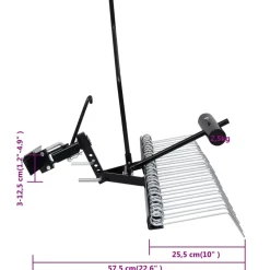 vidaXL Verticuteerder voor zitmaaier 109 cm