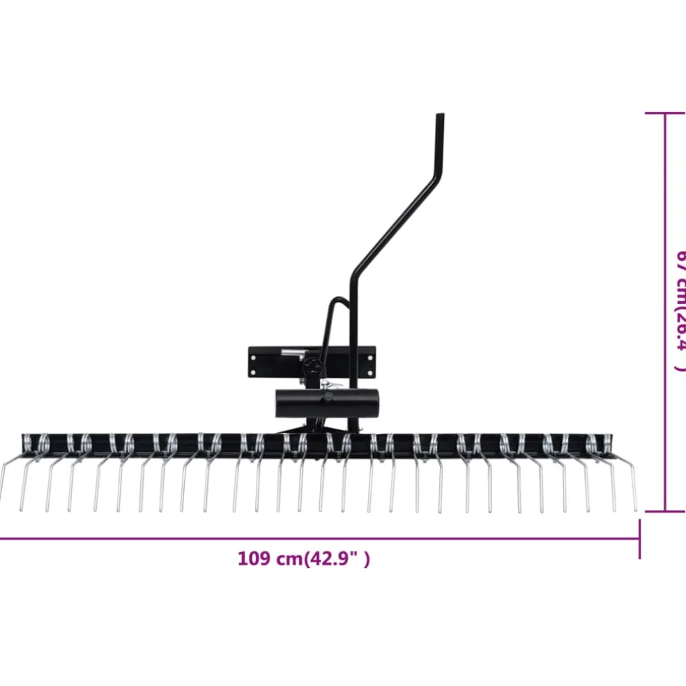 vidaXL Verticuteerder voor zitmaaier 109 cm