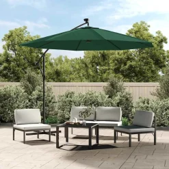 vidaXL Vervangingsdoek voor tuinparasol 300 cm groen