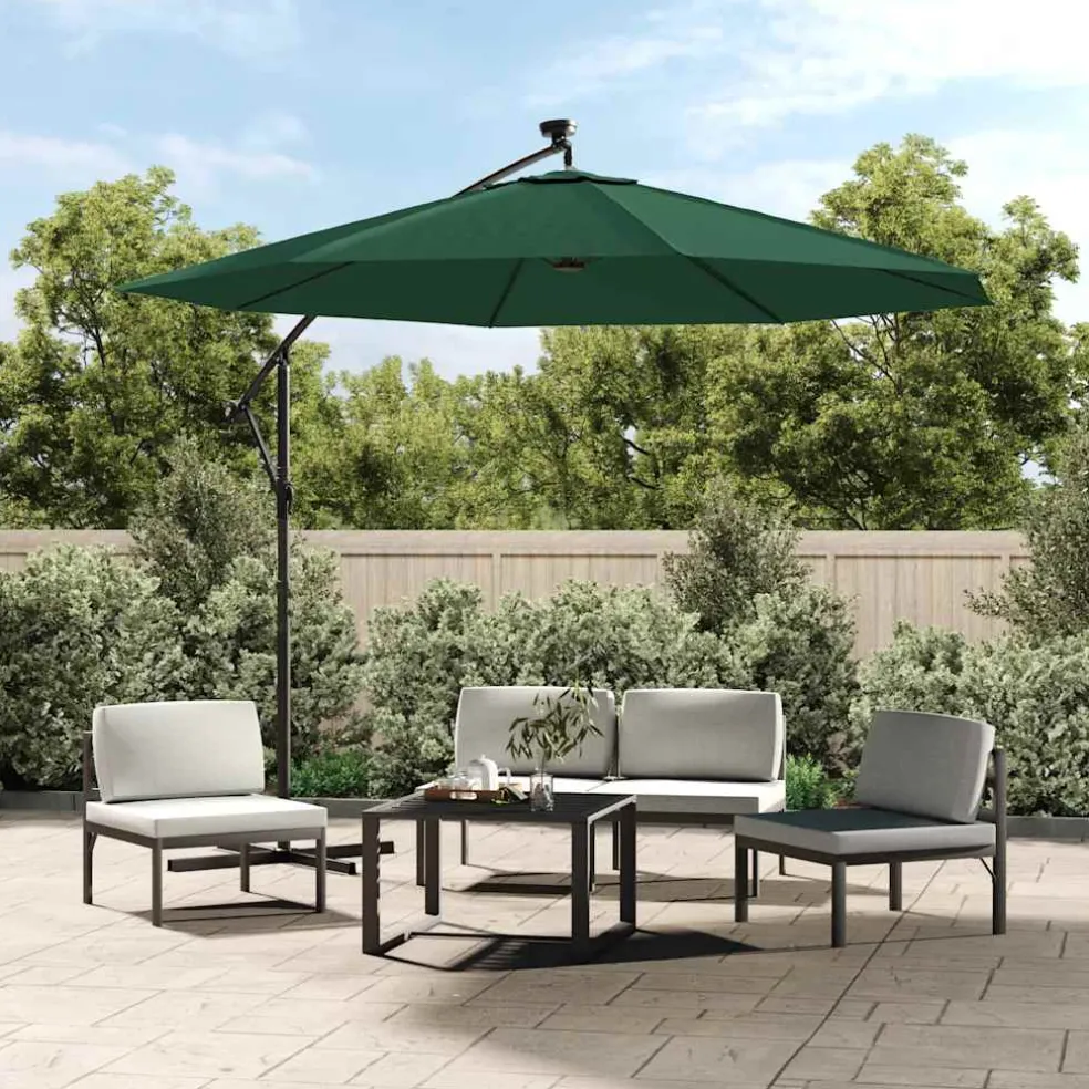 vidaXL Vervangingsdoek voor tuinparasol 300 cm groen