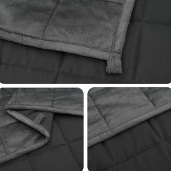vidaXL Verzwaringsdeken Antraciet 152 x 203 cm 11 kg 100% Katoen 205T
