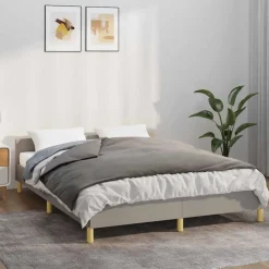 vidaXL Verzwaringsdeken met hoes 120x180 cm 9 kg stof grijs