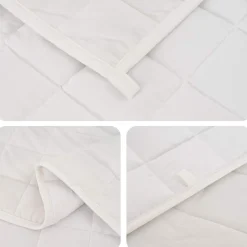 vidaXL Verzwaringsdeken Wit 230 x 220 cm 15 kg 100% Katoen 205T