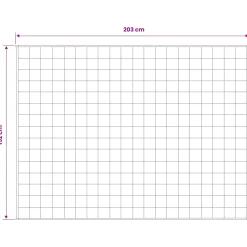 vidaXL Verzwaringsdeken Wit 152 x 203 cm 11 kg 100% Katoen 205T
