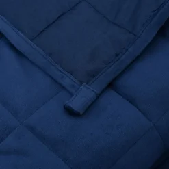vidaXL Verzwaringsdeken 220x235 cm 15 kg stof blauw