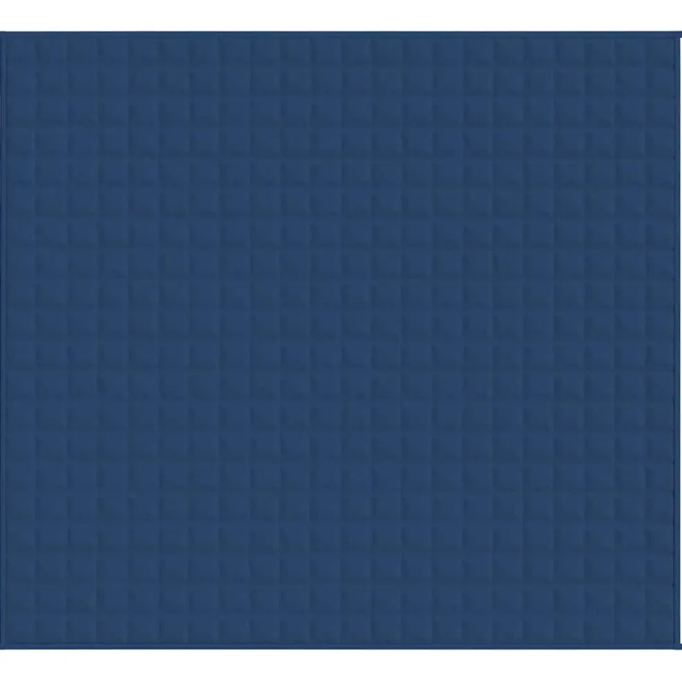 vidaXL Verzwaringsdeken 220x235 cm 15 kg stof blauw