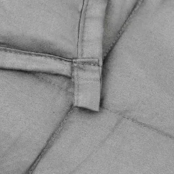 vidaXL Verzwaringsdeken 200x200 cm 13 kg stof grijs