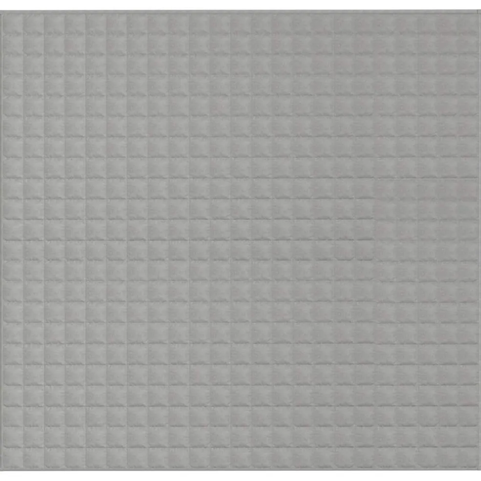 vidaXL Verzwaringsdeken 220x235 cm 15 kg stof grijs