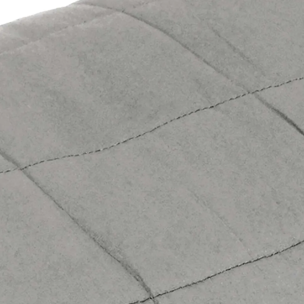 vidaXL Verzwaringsdeken 220x235 cm 15 kg stof grijs