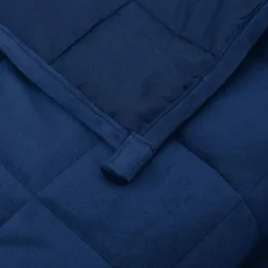 vidaXL Verzwaringsdeken 120x180 cm 9 kg stof blauw