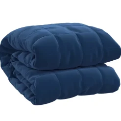 vidaXL Verzwaringsdeken 120x180 cm 9 kg stof blauw