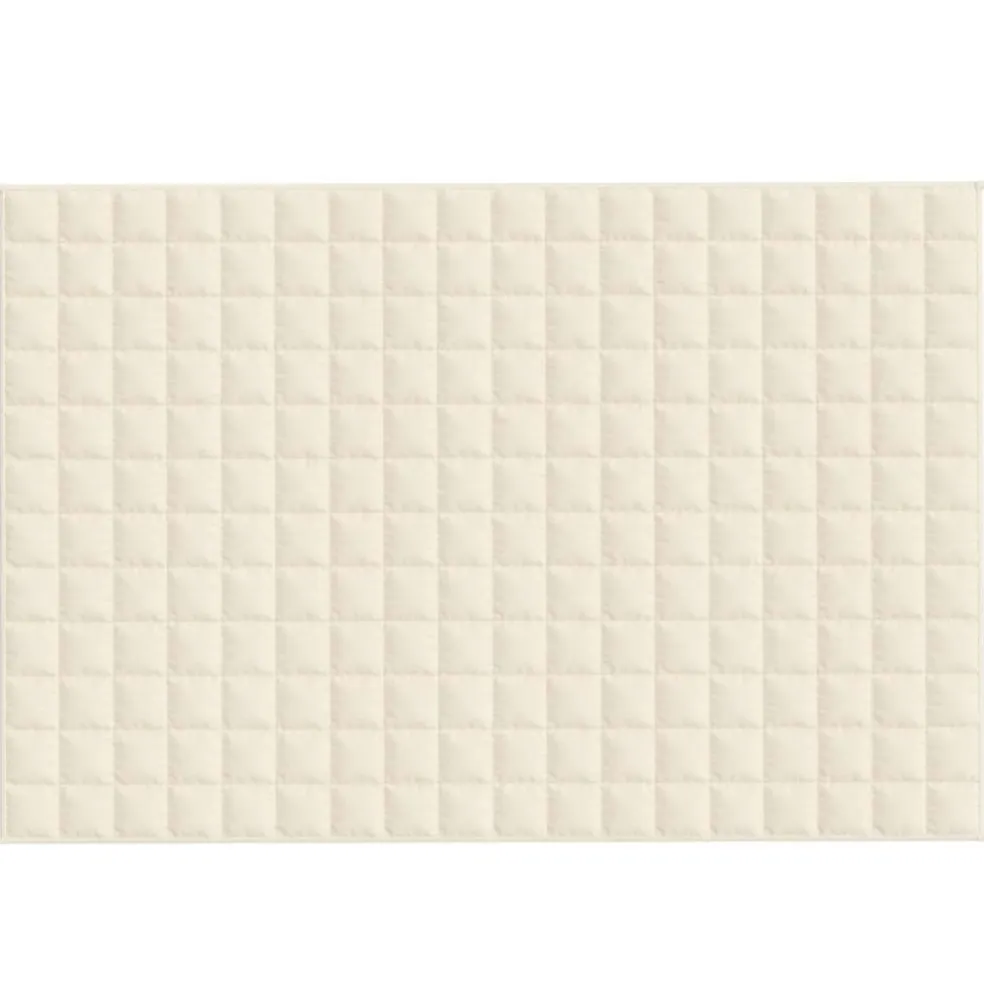 vidaXL Verzwaringsdeken 120x180 cm 9 kg stof lichtcrèmekleurig