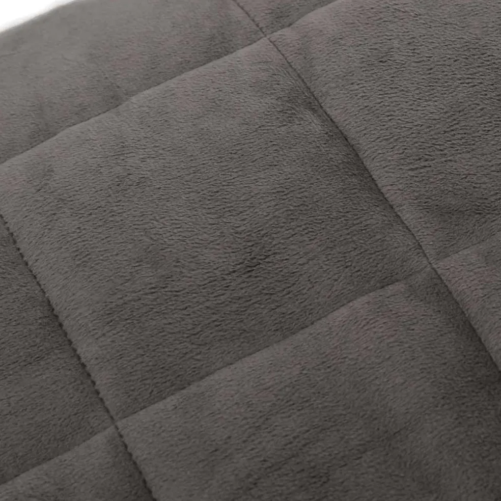 vidaXL Verzwaringsdeken 150x200 cm 11 kg stof grijs